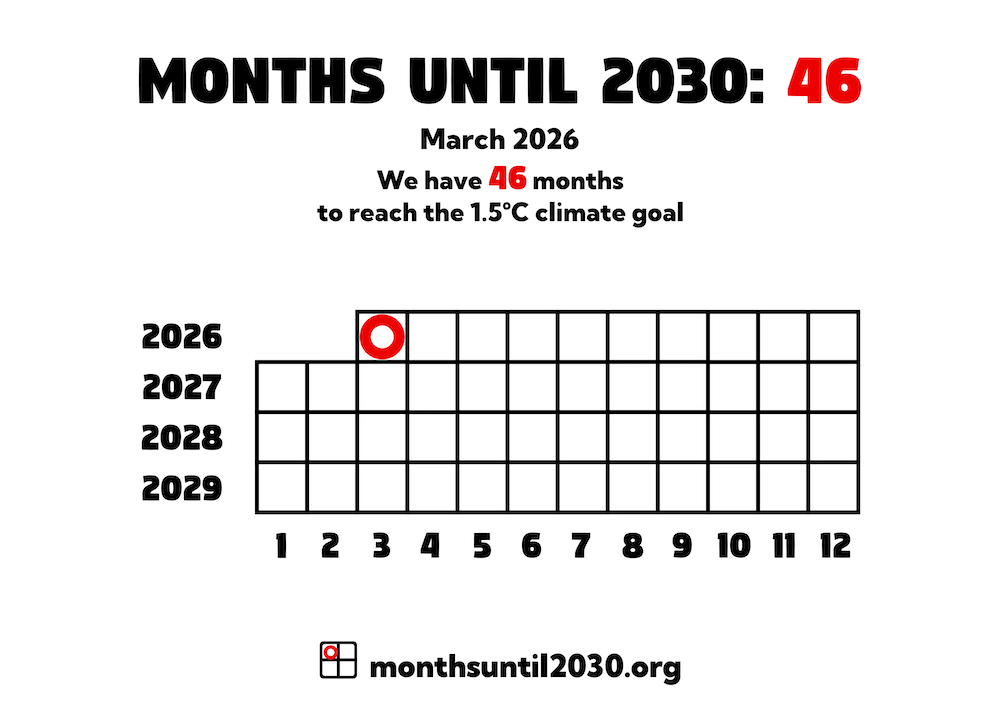 Grid of squares representing months. On the x axis below the squares are the numbers 1–12 and on the y axis to the left are the years 2024–2029.